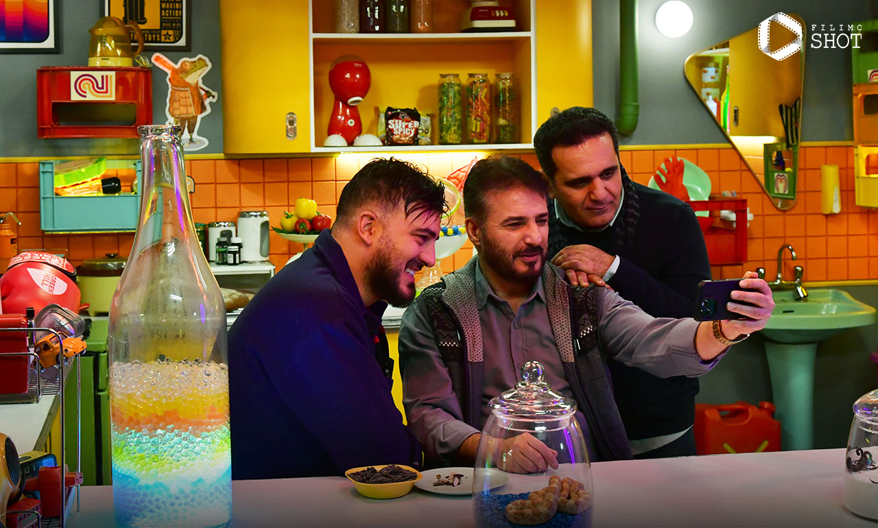 نیما شاهرخ شاهی و سید جواد هاشمی و حسین رفیعی در برنامه سرگیجه 