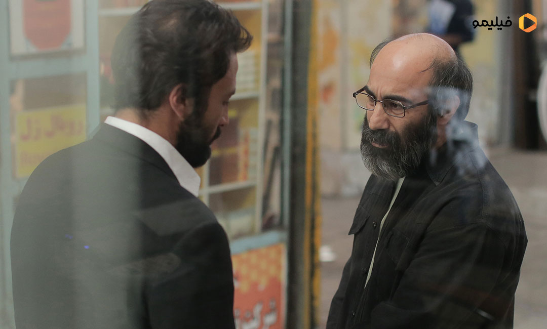امیر جدیدی و محسن تنابنده در فیلم قهرمان اصغر فرهادی