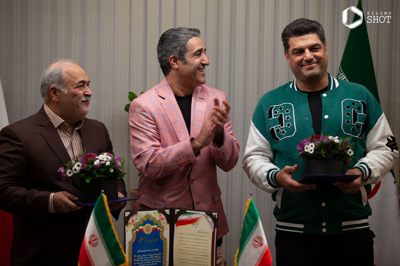 ساعد هدایتی و سام درخشانی و پژمان جمشیدی در فیلم تگزاس 3 