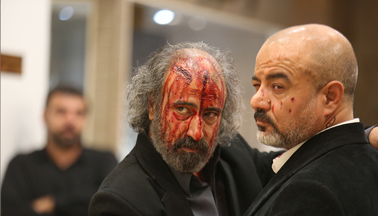 سعید آقاخانی و سیامک صفری در نمایی از فیلم خون شد