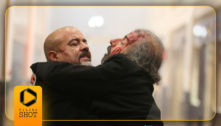 سعید آقاخانی و سیامک صفری در نمایی از فیلم خون شد