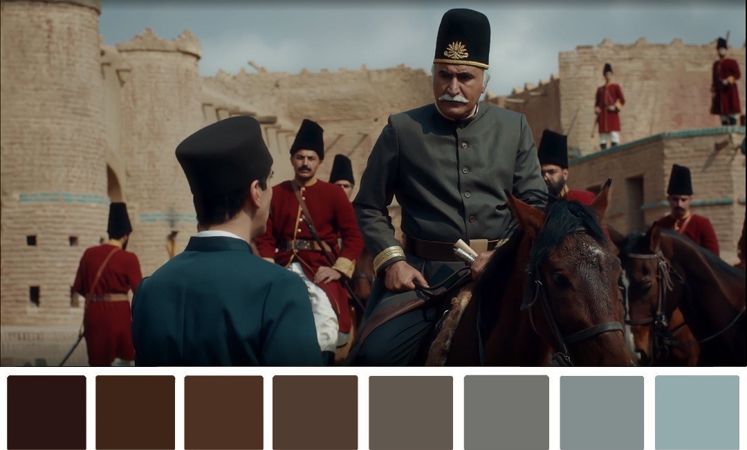 پالت رنگی سریال جیران