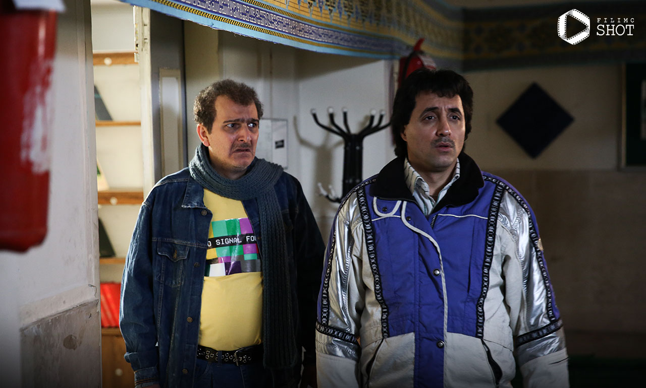 امیرحسین رستمی و بیژن بنفشه خواه در فیلم گیجگاه