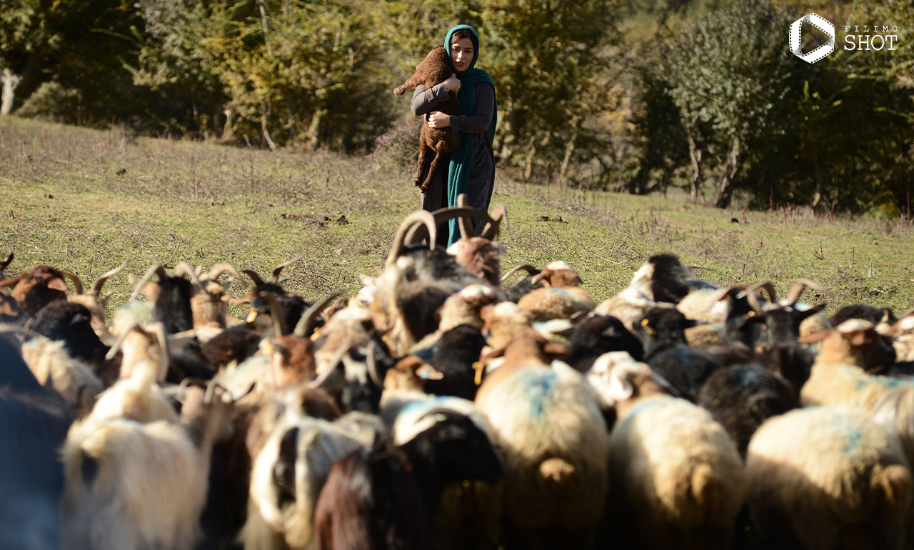 سپیده آرمان در نمایی از فیلم آهو