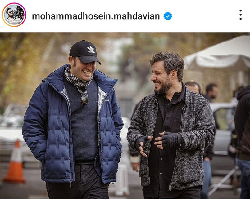 محمد حسین مهدویان و جواد عزتی در پشت صحنه سریال زخم کاری بازگشت