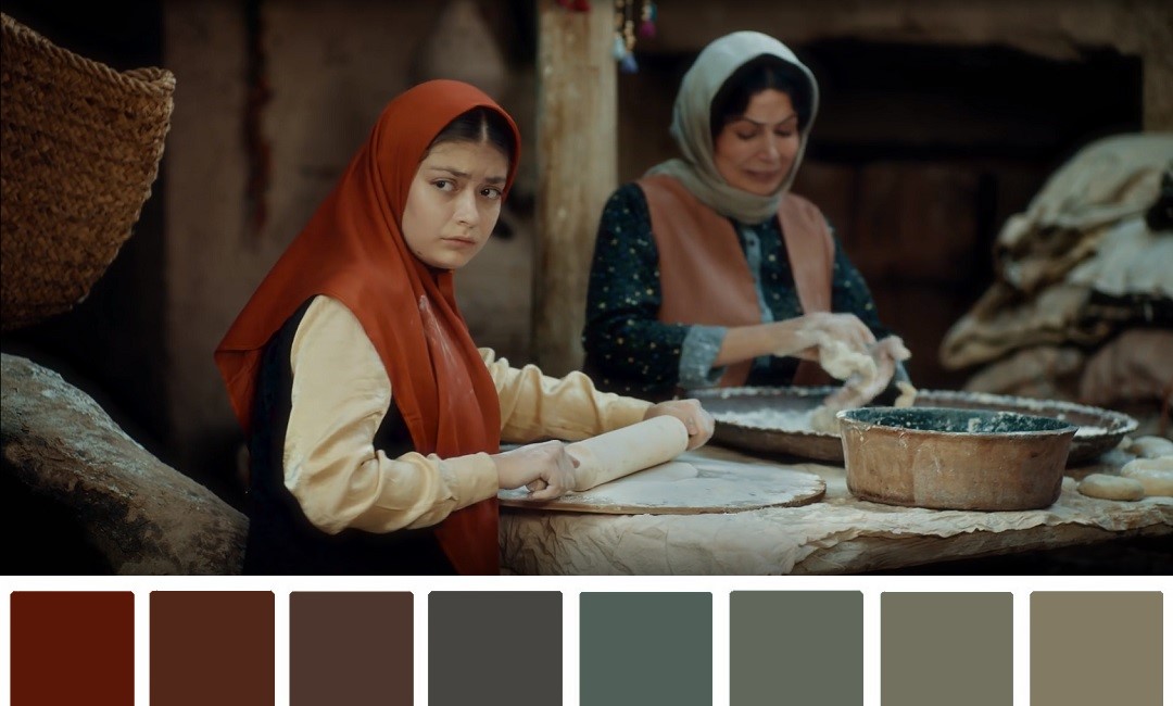 پالت رنگی سریال جیران