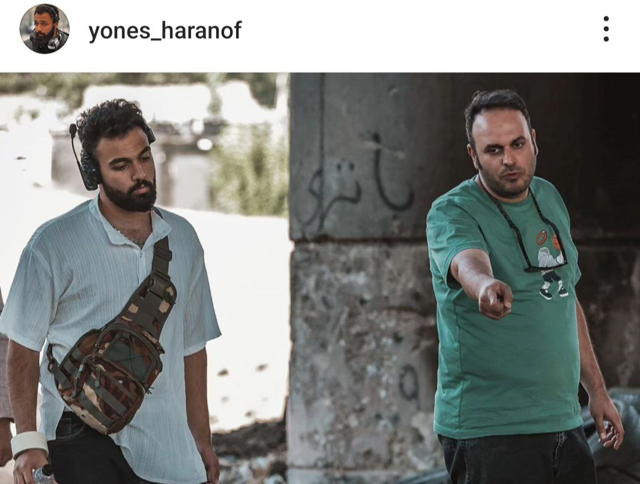 کارگردان و دستیار کارگردان در پشت صحنه سریال زخم کاری 